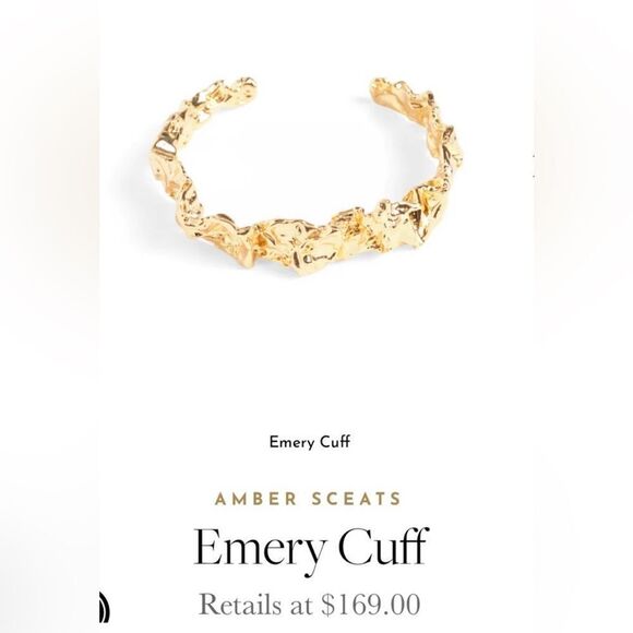 Amber Sceats - Emery Cuff  Gold Plated Bangle New MSRP $169 - Picture 2 of 5